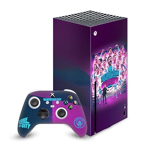 Manchester City autocollant de jeu Xbox Series X idéal pour personnaliser votre salon gaming