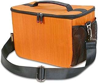 DSLR/SLR Camera Bag, FOSOTO Large Camera Case Bag Protection Padded Insert Camera Bag, for Mirrorless Cameras, Lenses, Flash Light with Removable Shoulder Strap
