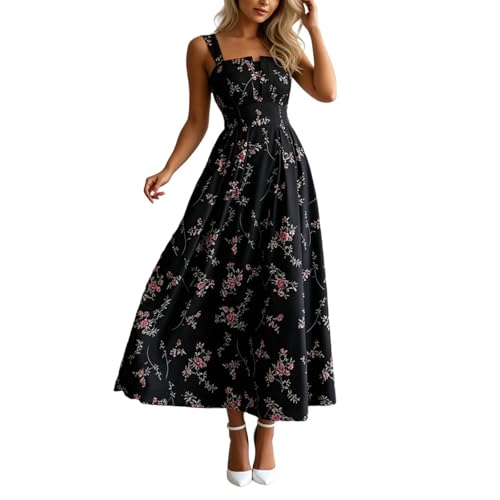 Robe sans manches col en V extensible avec fente glamour