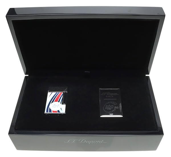 ST Dupont LE Mans Lemans Limited Edition LINE Ligne 2 Lighter Palladium and Blue C16088 Perfect PING