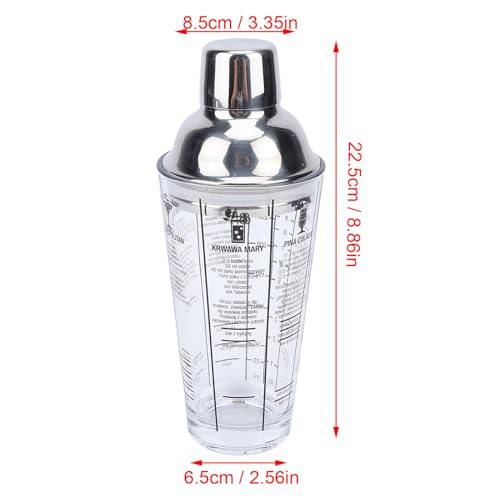 Shaker à boisson avec recettes imprimées pour réussir vos mélanges - 3