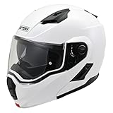 デイトナ(Daytona) バイク ヘルメット システム SG規格 ABS+PC フリップアップ ピンロックシート付属 インナーバイザー / スピーカーホール 装備 DN-004LT ホワイト XLサイズ(61-62cm) 46540