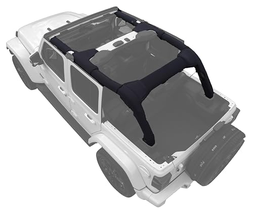 Koverz Roll Bar Cover Set Compatible with Jeep Wrangler JL Unlimited 4-Door JLU 2018-2023 (NOT 2024-2025) - Black