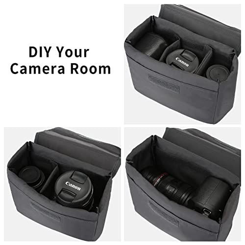 G-Raphy Camera Case Bag Foldable Dlsr Slr Insert Case Portable Inner Bag Waterproof Shockproof For Mirrorless Cameras, Lenses #TOP3