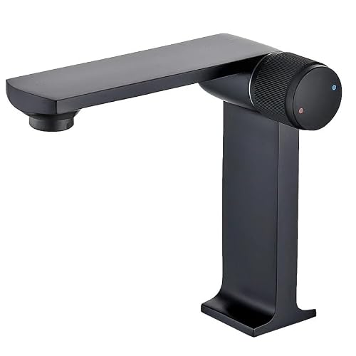 Blyqxs Black Wash Basin Faucet Household Hot And Cold Water Bathroom Faucet(Black)