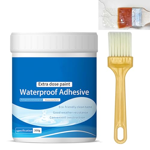 Invisible Waterproof Agent - Transparent Coating for Roof, Bathroom & Patio Sealing, Super Strong Clear Insulation Leak Sealer for Indoor & Outdoor Joints, Cracks & Leaks (300g)
