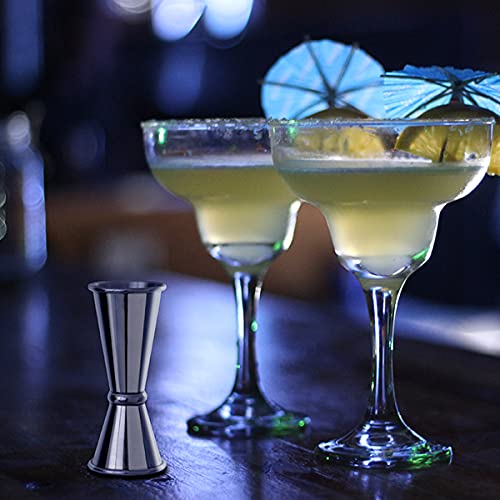 Cocktail Jigger (2021 New) Double Sided Jigger For Bartending 2 Oz & 1 Oz Measuring Tools Pourers Measure Cup Professional Japanese Jigger Silver #TOP4