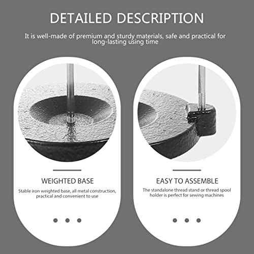 Favomoto 1Pc Sturdy Machines Alone For Universal Embroidery Adjustable Machine Holder Stable Spools Quilting Metal Iron Stand Thread Base Spool Or Heavy And Rack With Cone Organizer #TOP3