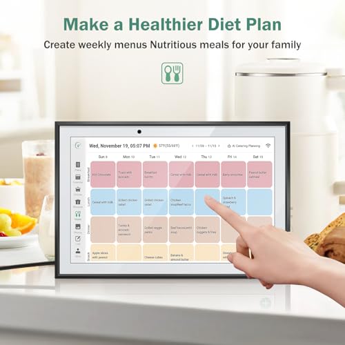 RROSKY WiFi Digital Calendar Smart Family Planner,Chore Charts, Achievement Rewards, AI Meal Planning, Smart Touchscreen Interactive Display for Schedules and Cloud Photo Desk Bases, Gifts for Women Men, Gifts for Mom Dad, 10.1'' Black by RROSKY - Image 5