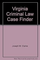 Virginia Criminal Law Case Finder 1422421066 Book Cover