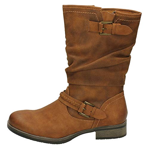 Rieker 98860, Damen Hohe Stiefel, Braun (nuss/nuss 22), 42 EU (8 UK)