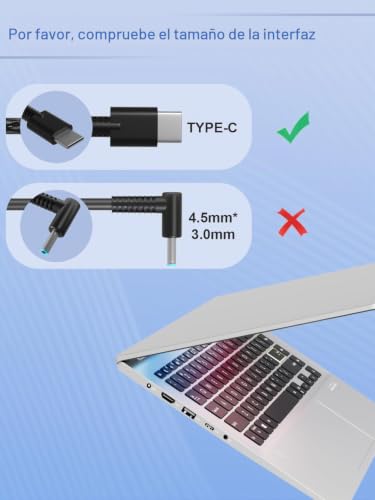 Cargador HP Envy 90W USB C ideal para trabajar en cafeterías 2