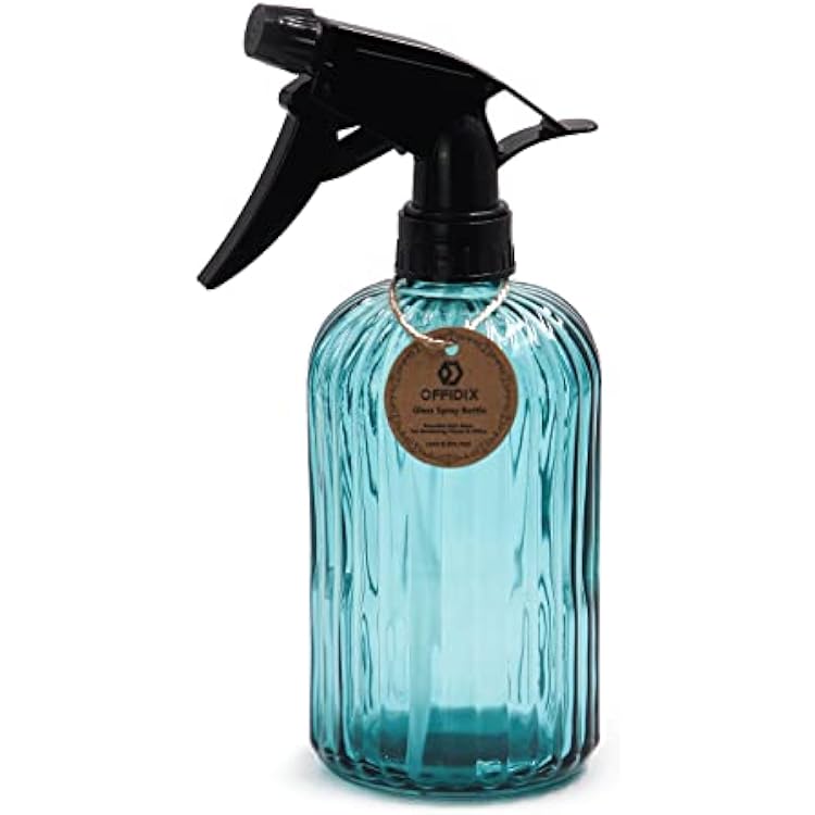 OFFIDIX Glass Spray Bottle,Pressure Plant Mister Handheld Spray Bottle for Outdoor Indoor Plants and Cleaning Work