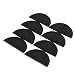 sourcing map Caoutchouc antidérapant Chaussures Bottes Talon unique plaque protection Réparation Robinets tapis Noir 8pcs
