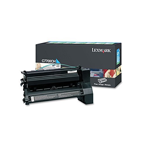 Lexmark C770 toner cyan C7700CH au rendu chromatique precis pour graphiques nets