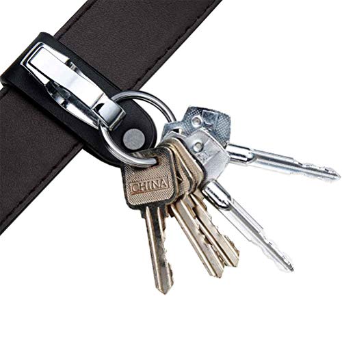 Liangery Keychains For Men, Belt Keychain Leather Belt Loop Key Holder Belt Key Chain Clips With Detachable Keyring For Men #TOP3