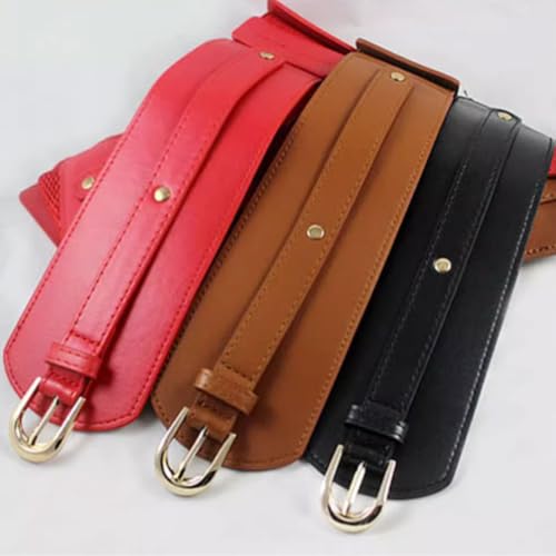 Wide Retro Versatile Fashionable Decorative Waist Outerwear Waist Belts Suitable for Suits Dresses Coats3
