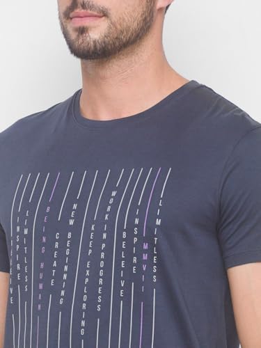 Image of Being Human Pink Regular Fit Round Neck Men's T-Shirt Clothing