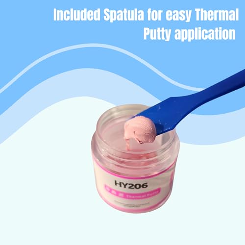 Image of HY206 (HY236 Pink) 6.0W /mK Thermal Putty - Liquid Thermal Pad - 20g with Spatula - Alternative to Thermal Pads - Suitable for use in GPUs, Laptops, Motherboards, Smartphones, etc. (Thick) | Thick Variant