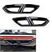 Spare Parts 2Pcs Car ABS Rear Exhaust Muffler Tail Pipe Cover Trim Decorative Accessories For Passat B8 2016-2019(Glossy)