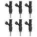 7531634 Fuel Injectors 6 Holes 6Pcs, Compatible with 2006-2012 BMW 328i 330i 530i 128i X3 X5 Z4 525i 528i 325xi 3.0L Engine, Replace# 13537531634