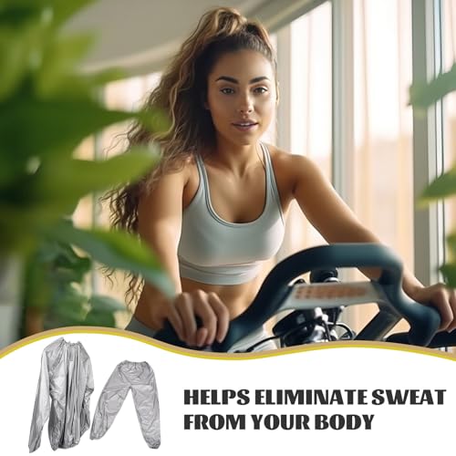 Sudas poco en el gimnasio Usa este chándal sudadera y pantalones de sauna 7