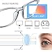 HUOZHI Fashion Square Blue Light Blocking Glasses - Clear Computer & Gaming Glasses for Women and Men
