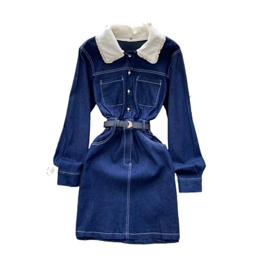 Robe jean femme à manches longues pour un style décontracté chic au quotidien