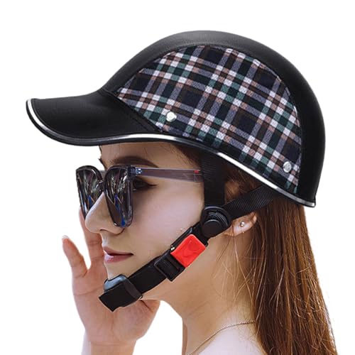 Cascos abiertos tipo gorras de béisbol retro para ciclismo de adultos