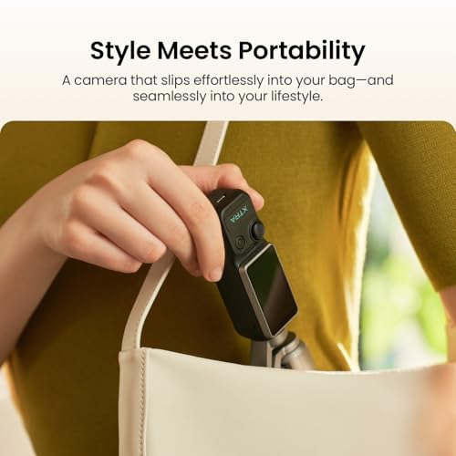 Image of Xtra Muse, Vlogging Camera with 1'' CMOS & 4K /120fps Videos, Pocket Camera with 3-Axis Gimbal Stabilizer, Fast Focusing, Face /Object Tracking, Digital Video Camera for Photography, Digital Camera