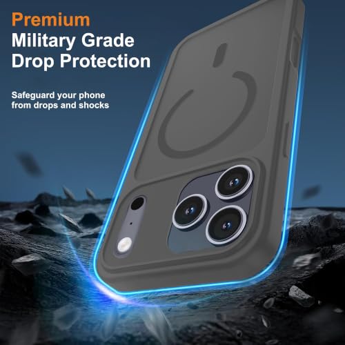 Image of AIBEX Protective OStand Case Compatible for Apple iPhone 16 Pro MagSafe Compatible | Slim Shockproof Back Cover with Camera Lens Protection, Strong Magnetic Support & Anti-Slip Grip | Military Grade