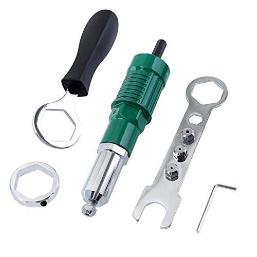 Preisvergleich Produktbild Elektrische Nietpistole Nietenaufsatz Blindnietvorsatz Nietbohrer Adapter Blindnietaufsatz Nietvorsatz für 2,4 mm 3,2 mm 4,0 mm 4,8 mm Niet