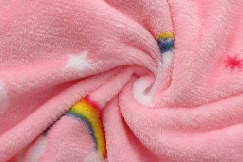Image of Girls Fleece Robe Boys Hooded Bathrobe Soft Flannel Robe For Kids