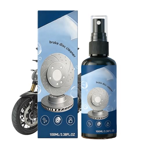 Limpiador de Frenos, Líquido de Limpieza de Alta Resistencia, Spray Limpiador de 100ml para Llantas, Cadenas y Piezas Metálicas de Frenos, para Coche, Motocicleta, Todo Terreno y Automóvil
