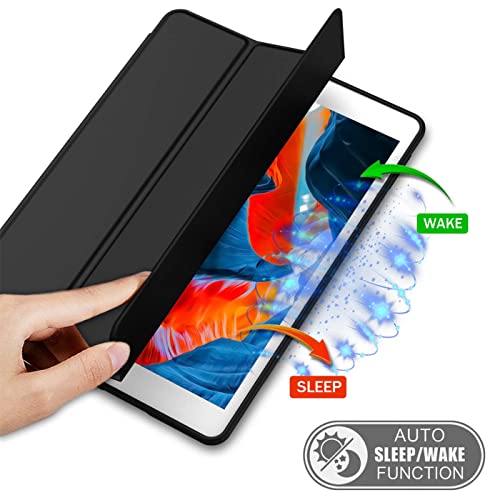 BXGH Case for iPad Pro 11 Inch, 2022/2021/2020/2018 Model Compatible with Pen Auto Wake/Sleep Protection (Black) - Image 4