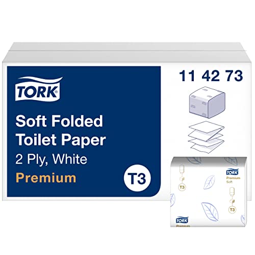 Tork Papier Toilette Feuilles doux blanc T3, Premium, 2 plis, 30 x 252 feuilles, 114273