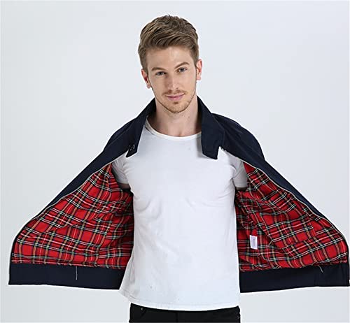 Veste polyvalente homme décontractée mi-saison blouson bleu navy L