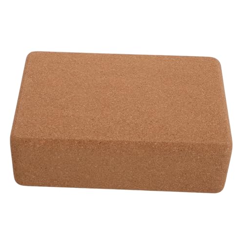 BRIGHTFUFU Cork Yoga Block for High Density Non Slip Exercise Brick for Dance and Fitness Enhances Balance and Flexibility Yoga Accessory for Young Users