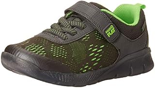 Stride Rite Boys' M2P Lighted Neo Sneaker, Grey/Lime, 12 W US Little Kid