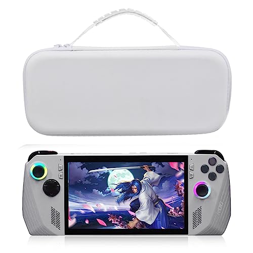RUYI Sac de transport rigide compatible avec ASUS ROG Ally 7" 120 Hz Gaming Handheld, étui de protection pour STEAM Deck/NS Switch OLED/NS Switch, housse de protection avec poche en maille pour 10