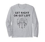 Photo Gallery get right or get left- religious christian rapture cross maglia a manica Photo Gallery get right or get left- religious christian rapture cross maglia a manica