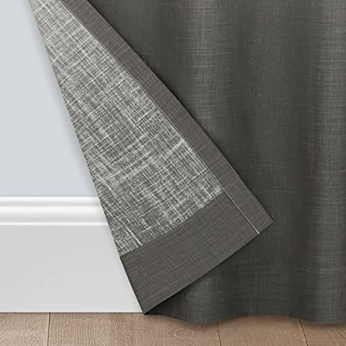 Vue Arashi Modern Boho Decorative Ombre Rod Pocket Window Curtain For Living Room (1 Panel), 52 In X 95 In, Grey #TOP3