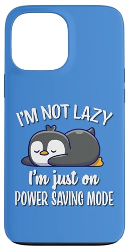 Cute Kawai Kids Lazy Power Saving Penguin Lover �X�}�z�P�[�X iPhone 13 Pro Max �p