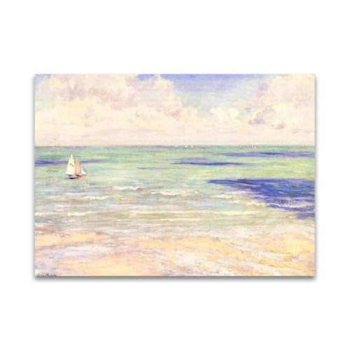 Toile Seascape Gustave Caillebotte solution idéale sans cadre pour habiller un grand mur vide