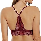 bralette encaje blanco 【Cómodo de llvar】- Todo el sujetador está hecho de tela elástica y cómoda, y las correas ajustables para los hombros garantizan el mejor ajuste y comodidad en cada posición.