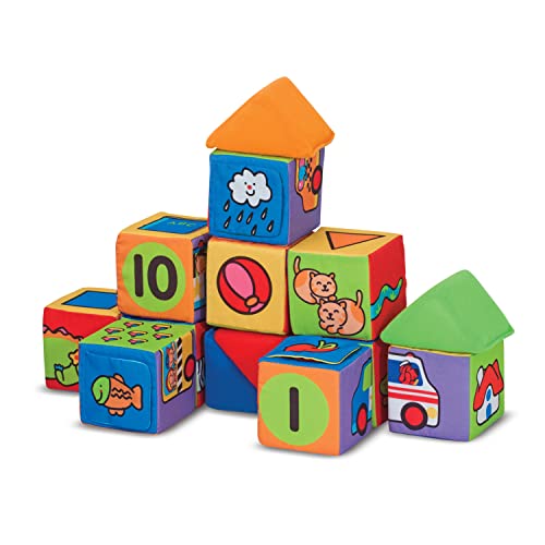 Melissa & Doug K’s Kids Match and Build Soft Blocks Set