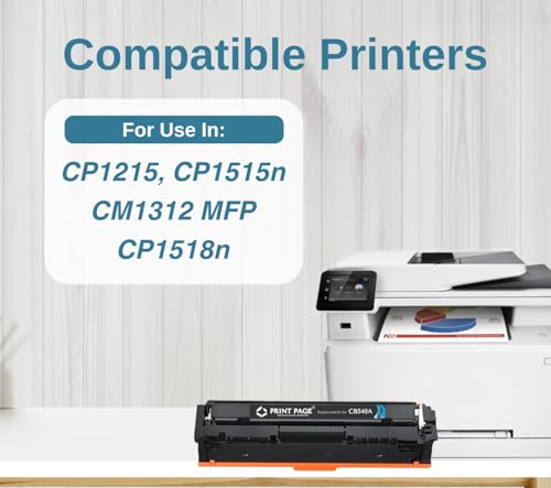 Image of 125A Toner Cartridge Compatible for Color LJ Printers CP1215, CM1312 MFP, CP1515n, CP1518n (125A - 4 Color Combo)