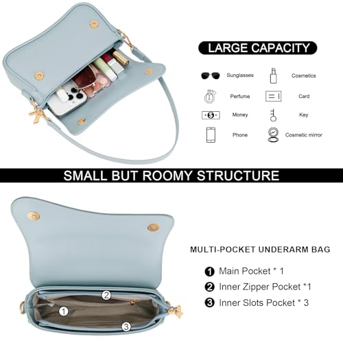 Image of KKXIU Shoulder Bag for Women Small Clutch Purses Cute Hobo Handbag Trendy Underarm Bag