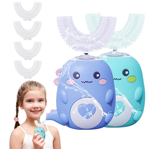 Brosse à dents pour enfants Smile Dino anti-caries pour éliminer la plaque dentaire des 6-12 ans