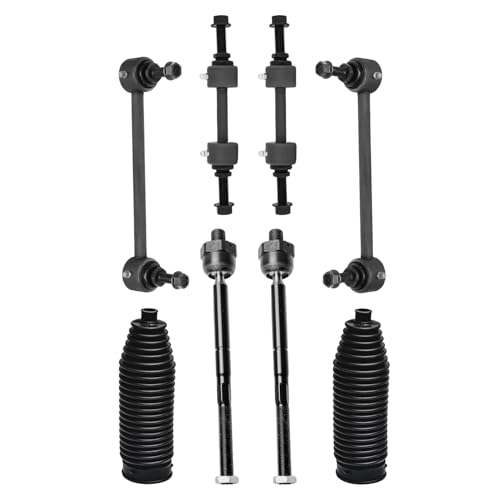 Image of Detroit Axle - Front End 14pc Suspension Kit for Ford 2007-2014 Expedition Lincoln Navigator [2WD; 4WD], 2 Upper Control Arms 2 Lower Ball Joints 4 Front Rear Sway Bars 4 Tie Rods 2 Boots Replacement